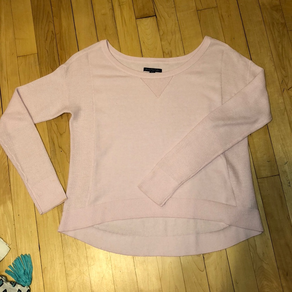 baby pink sweater- XS